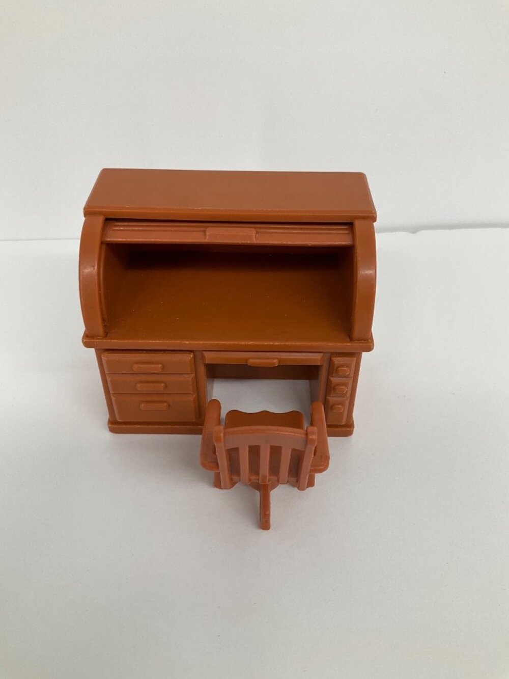 Vintage 70s Fisher Price Doll House Furniture Desk, Clock, Kitchen, Bathroom - Picture 7 of 11